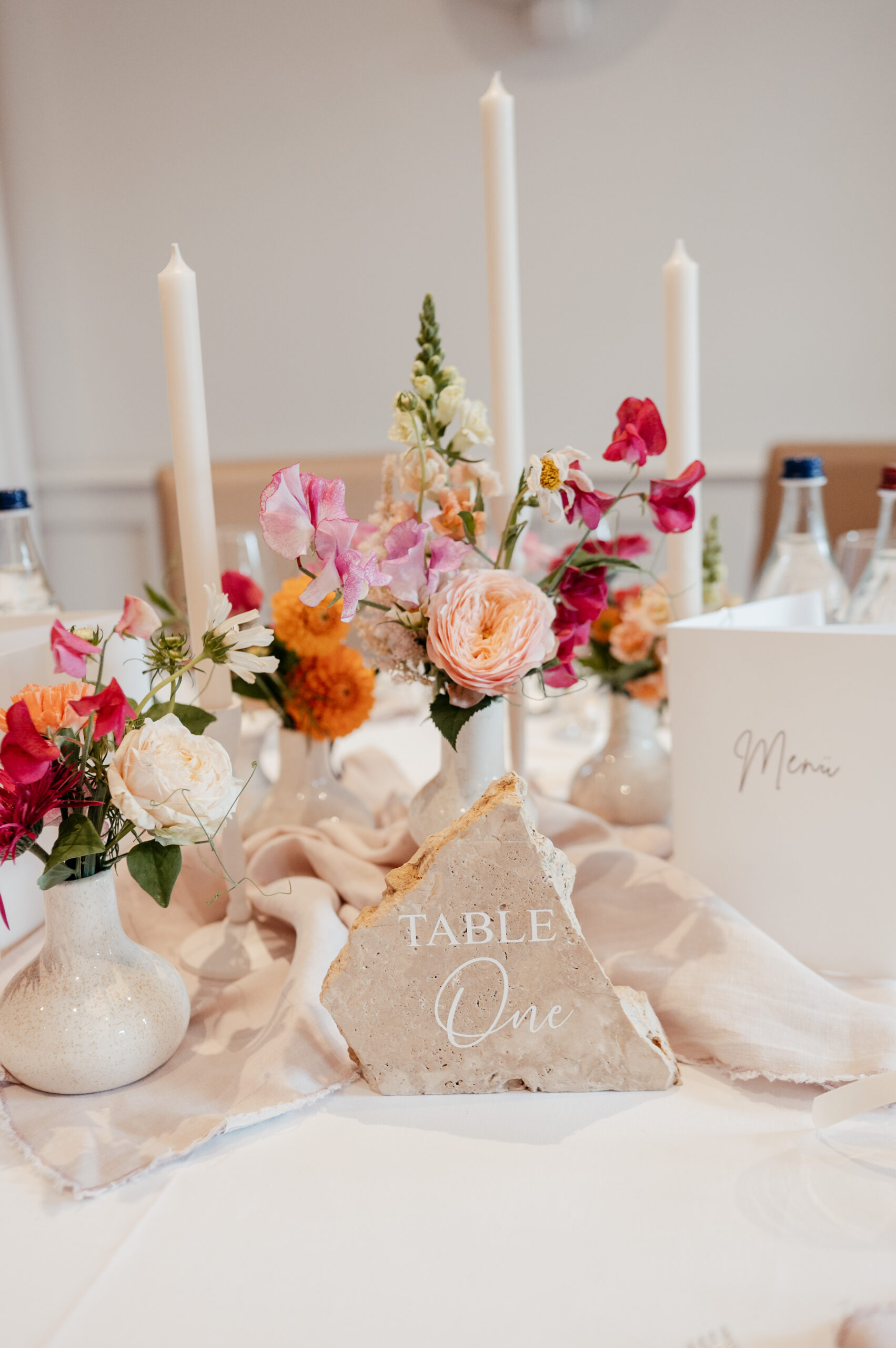 Tablesetting Hochzeit in der Elfrather Mühle, Daniel Peulen