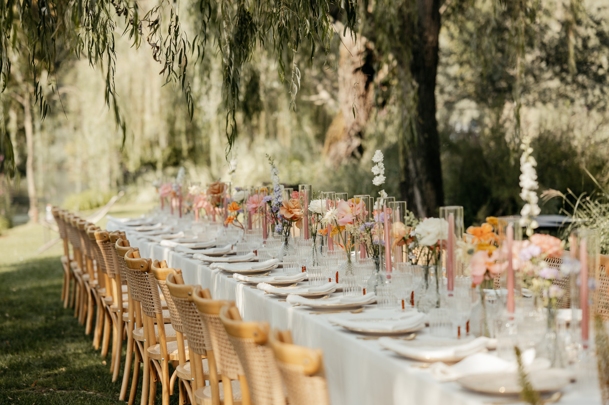 Tablesetting bei Hochzeit in Italien